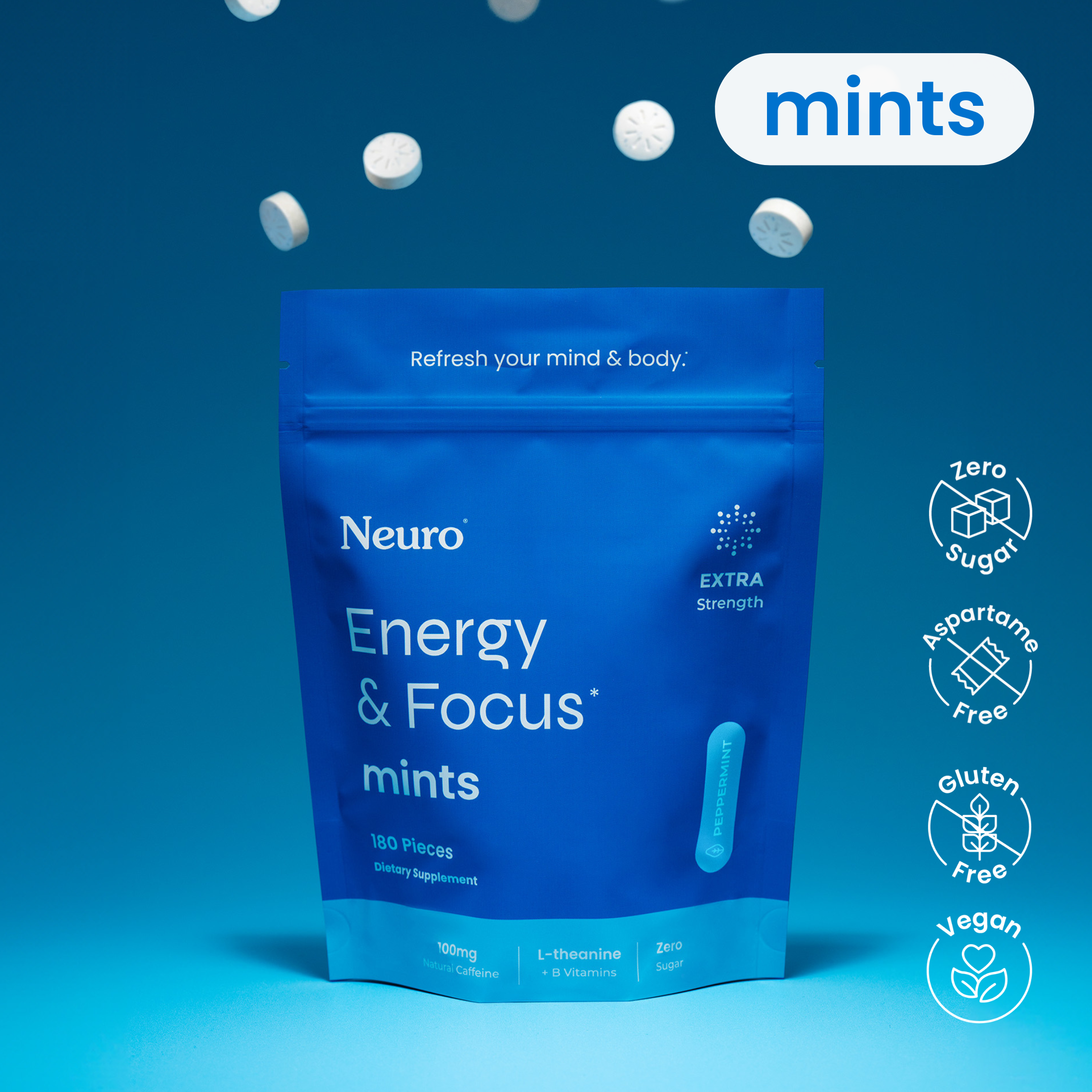 Extra Strength Energy & Focus™ Mints